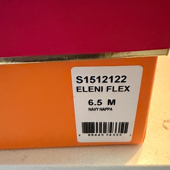 Kate Spade Navy Blue Eleni Flex Leather Women's Flats - Picture 2 of 8